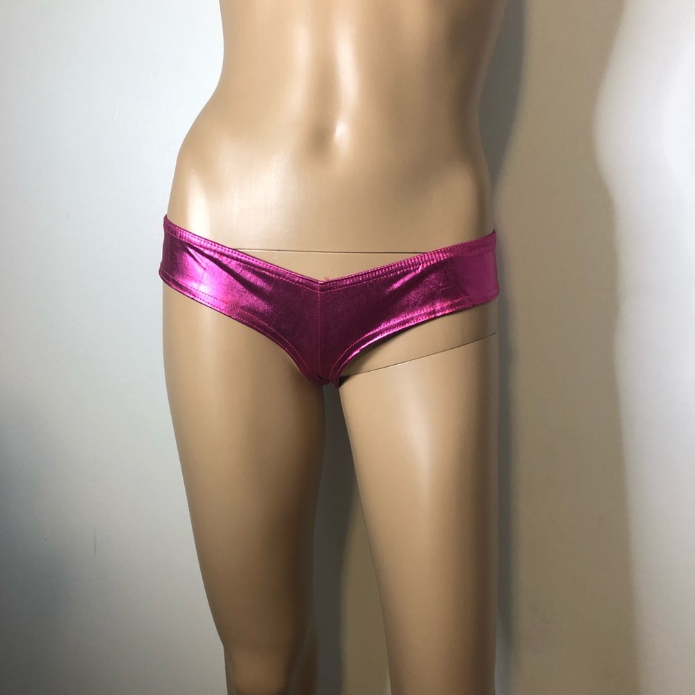 Liquid Latex Metallic Panties Small or Extra Small Lingerie EDC Rave Sexy - Picture 15 of 16